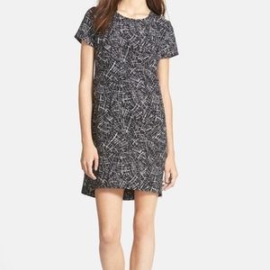 Astr • Navy blue and white dress